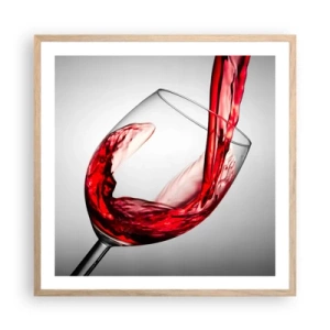 Poster in light oak frame - Colour - Movement - Sound - 60x60 cm