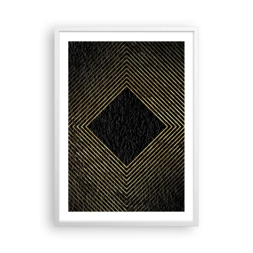 Poster in white frmae - Geometry Glamour Style - 50x70 cm