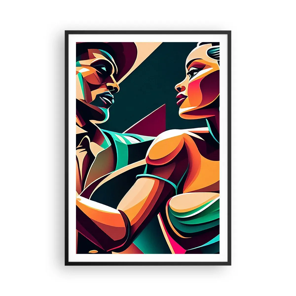 Poster in black frame - In a Heartbeat - 70x100 cm