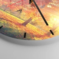 Clock face with lines