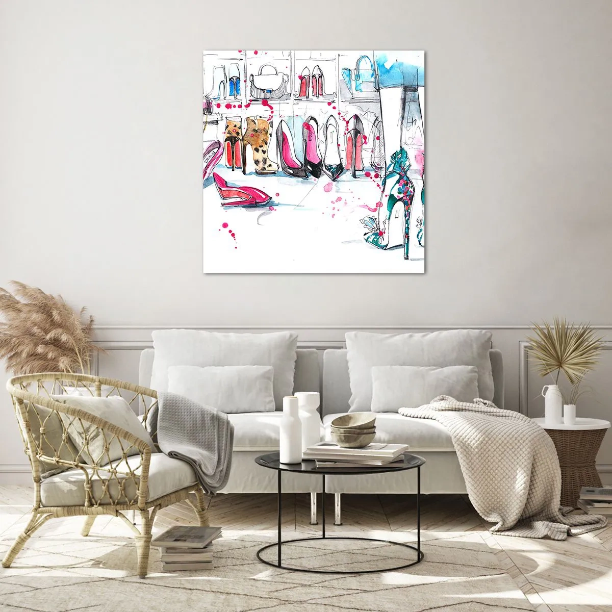 Glass picture - Open, Sesame! - 50x50 cm