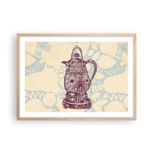 Poster in light oak frame - Beauty of Ordinary Life - 70x50 cm