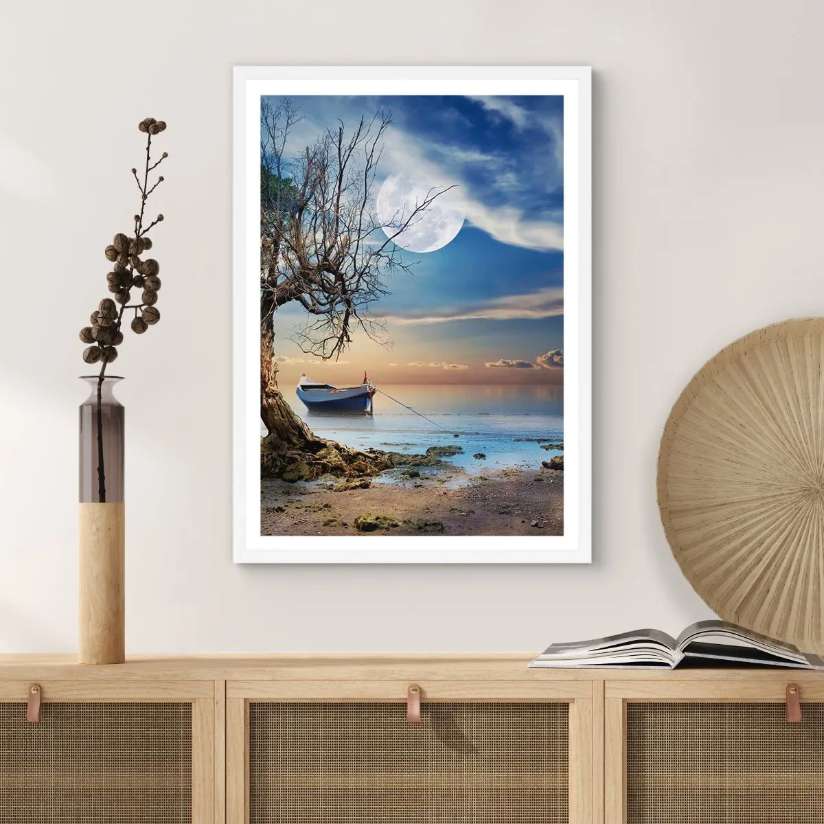 Poster in white frmae - Is this the Beginning or the End? - 70x100 cm