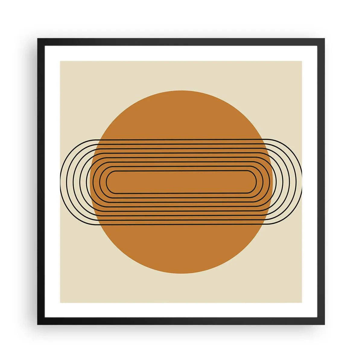 Poster in black frame - Perfect Plan - 60x60 cm