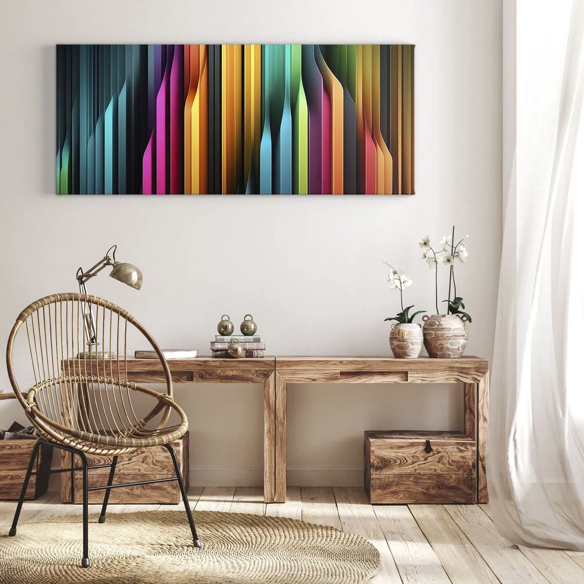 Canvas picture - Light Organs - 100x40 cm