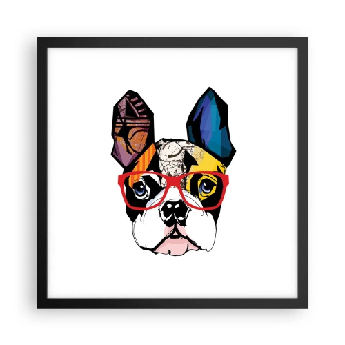 Poster in black frame - Intellectual - 40x40 cm