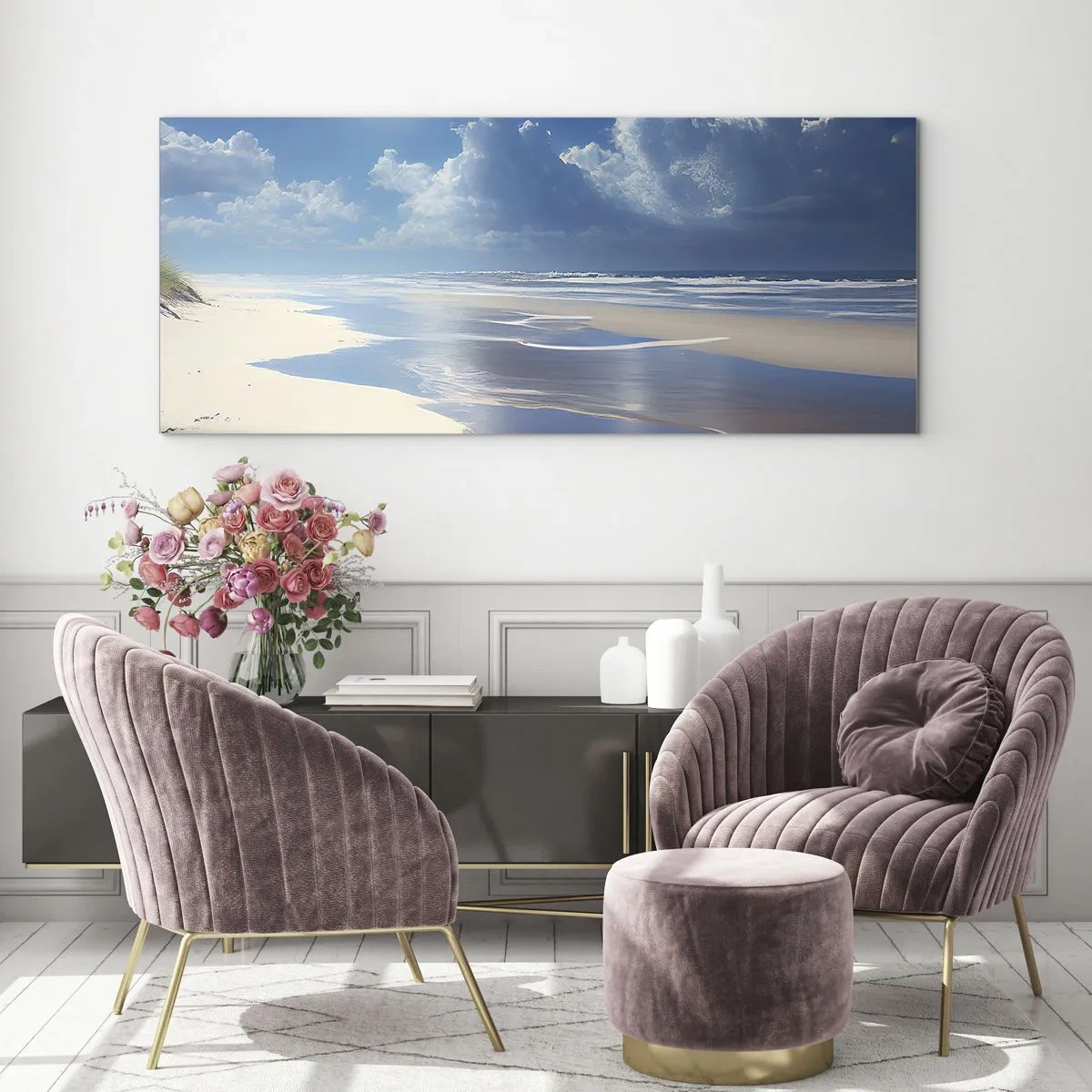 Glass picture - Paradise Holiday - 160x50 cm