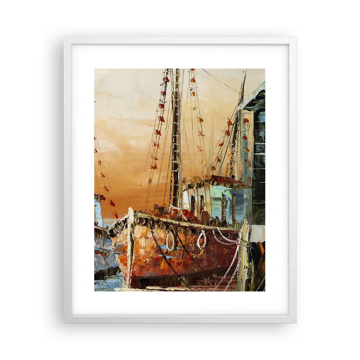 Poster in white frmae - Calm Return - 40x50 cm