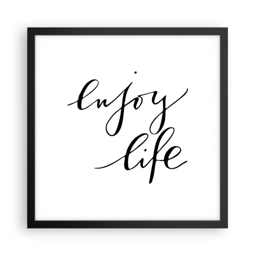 Poster in black frame - Nothing to Add… - 40x40 cm