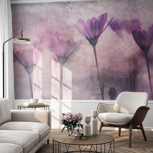Photo Wallpaper Premium Sand - Dream of Flowers - Flowers, Piece, Garden - 100x70 cm