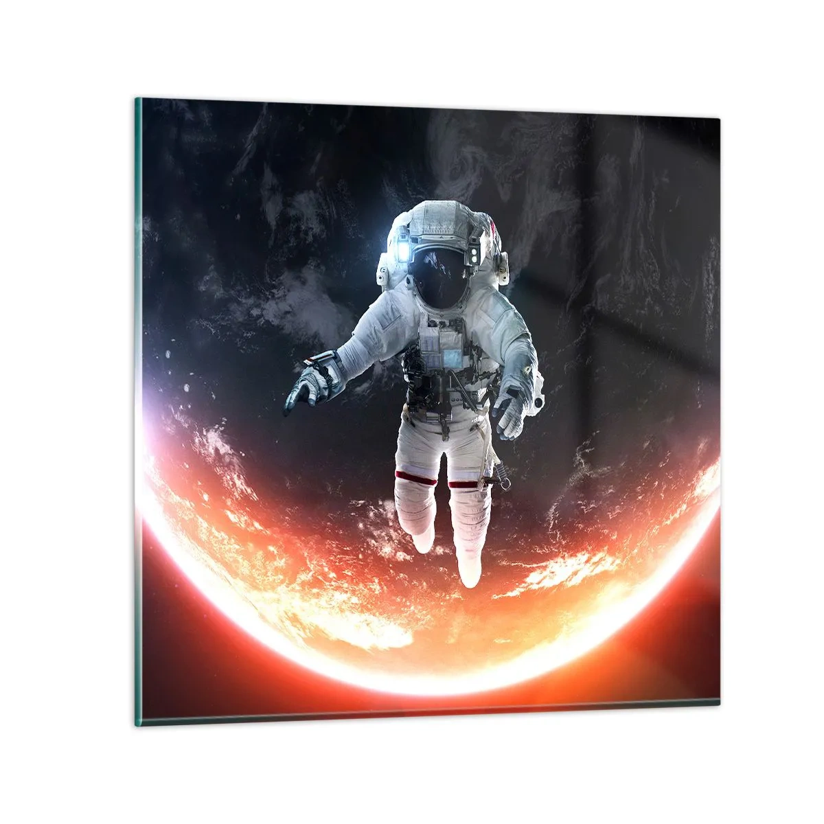 Glass picture - Can I Stay a Bit More? - 30x30 cm