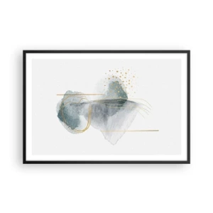 Poster in black frame - On the Relationships of Grey and Gold - 91x61 cm