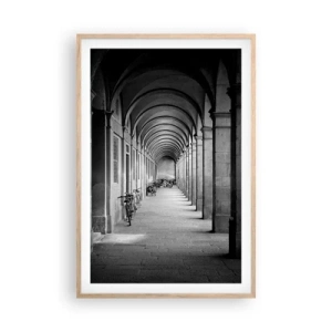 Poster in light oak frame - Under the Arcades - 61x91 cm