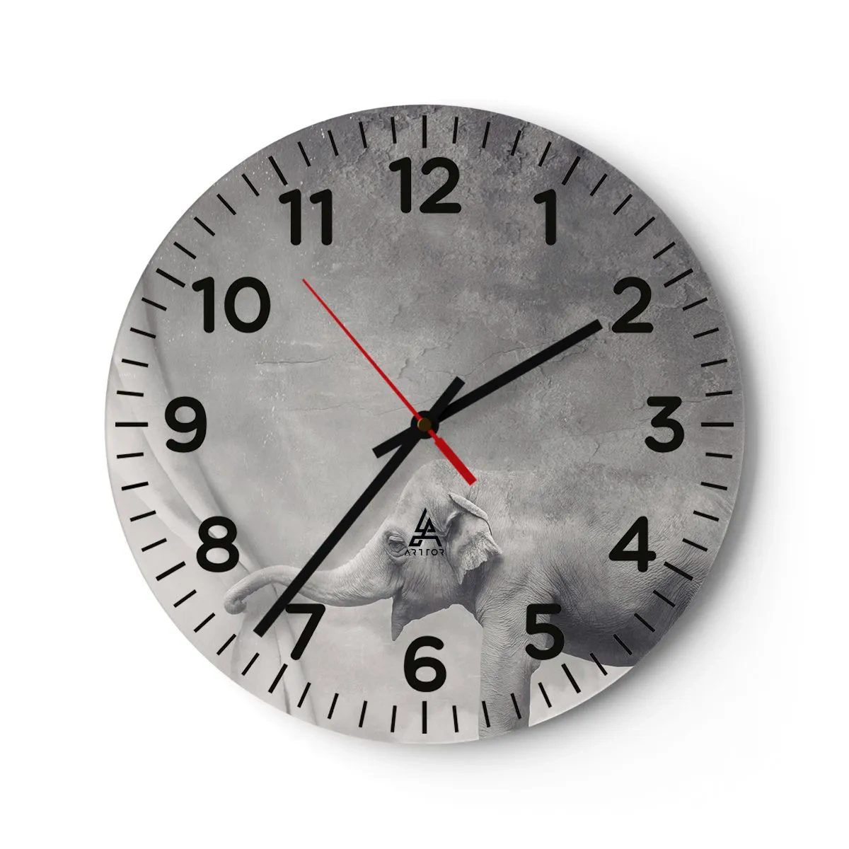 Wall clock - Clock on glass - Uncover the Secret - 30x30 cm