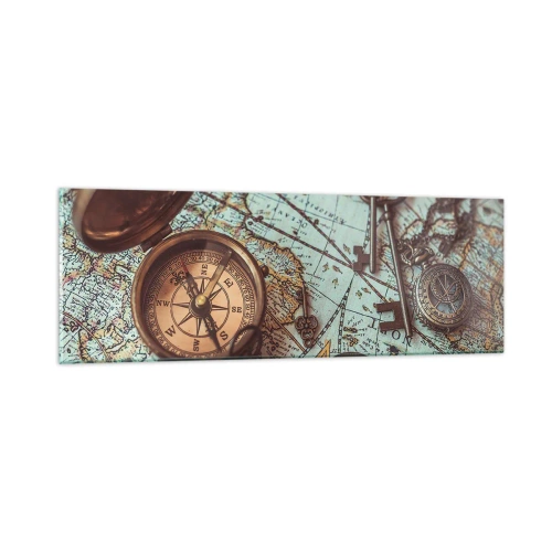 Glass picture - For Adventurers - 90x30 cm