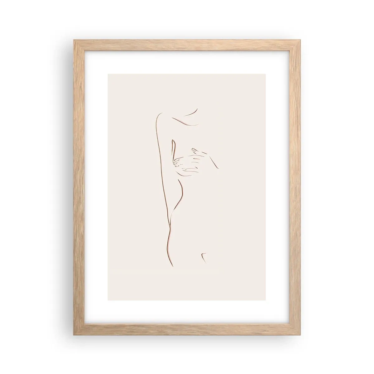 Poster in light oak frame - Shape of Desire - 30x40 cm