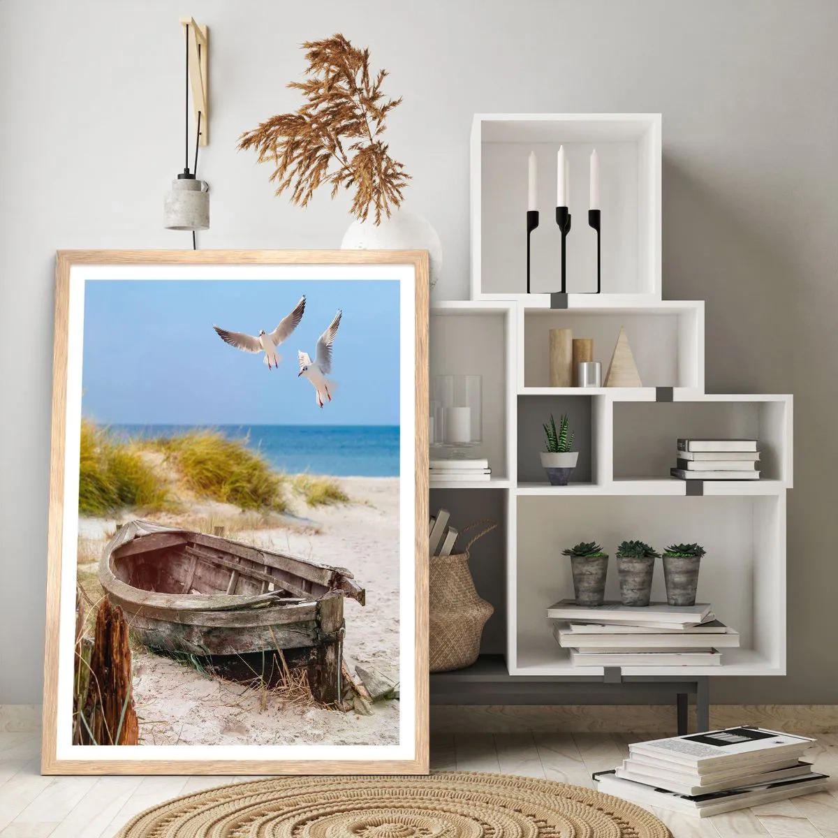 Poster in light oak frame - Bathed in the Sun - 61x91 cm