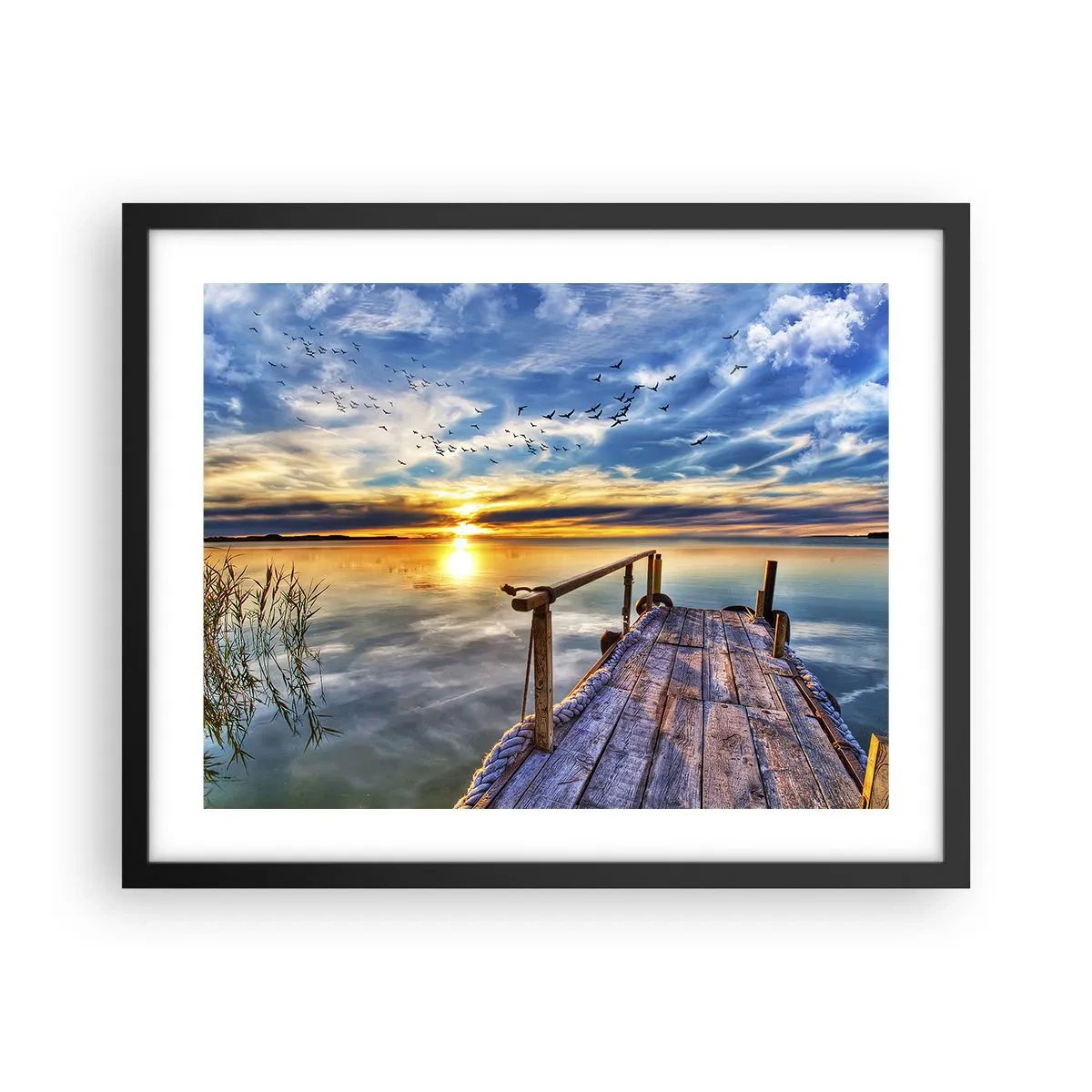 Poster in black frame - Wind is Taking a Break - 50x40 cm