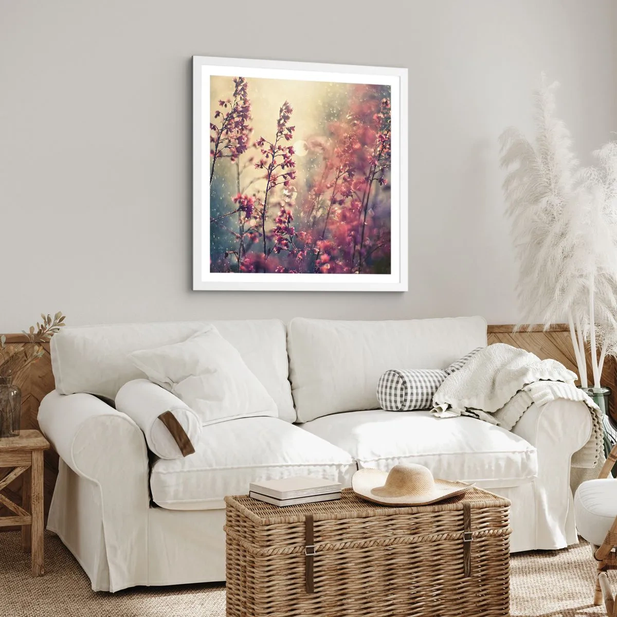 Poster in white frmae - Secret Garden - 40x40 cm