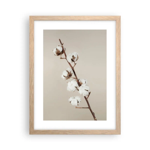 Poster in light oak frame - At the Heart of Softness - 30x40 cm