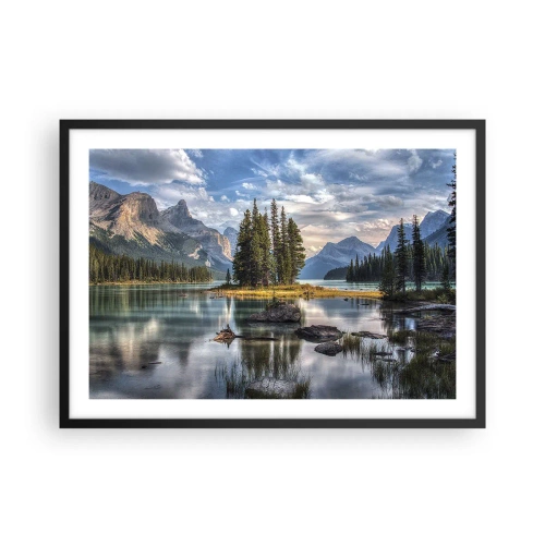 Poster in black frame - By Big and Clear Waters - 70x50 cm