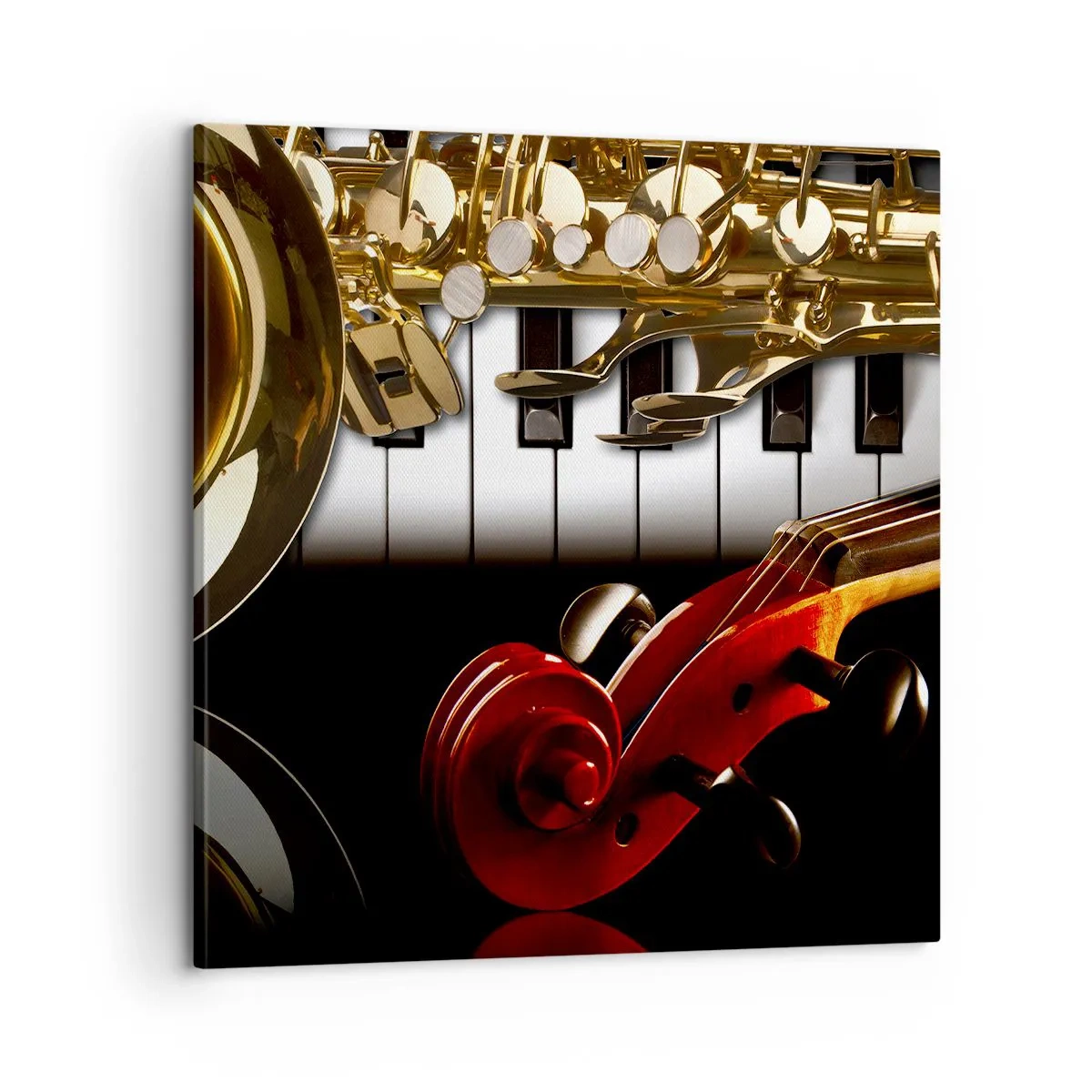 Canvas picture - Tin, Wood and Ivory - 60x60 cm