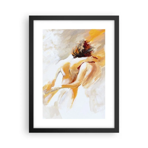 Poster in black frame - Heavenly Embrace - 30x40 cm