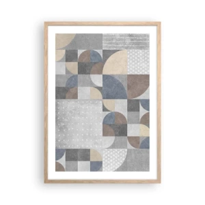 Poster in light oak frame - Ceramic Fantasy - 50x70 cm