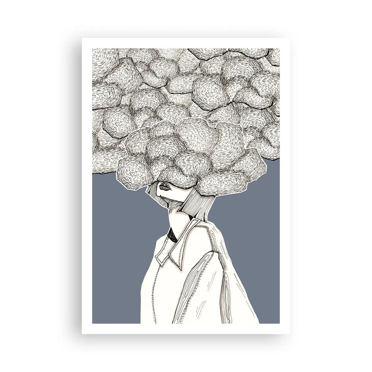 Poster - With Head in the Clouds - 70x100 cm