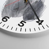 Clock face with numbers