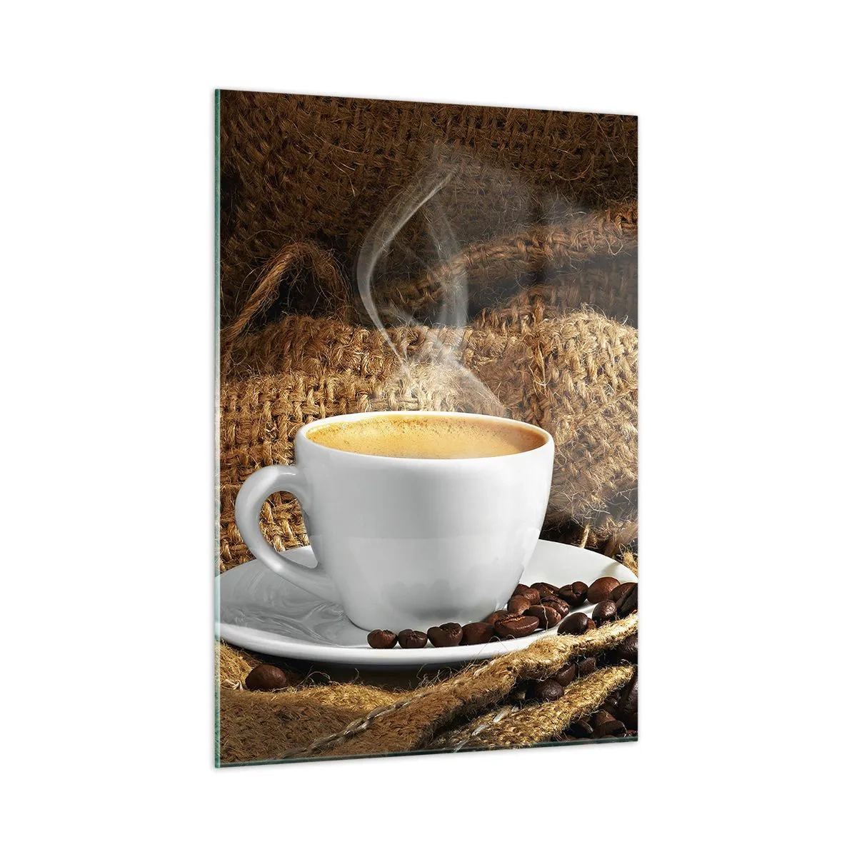 Glass picture - Smell of a Mocha and Density of a Honey Drink - 50x70 cm