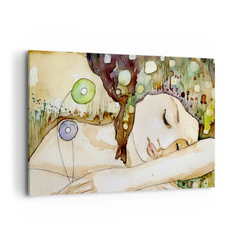 Canvas picture - Emerald and Violet Dream - 100x70 cm