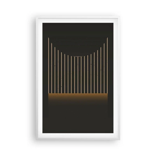 Poster in white frmae - Investigating Darkness - 61x91 cm