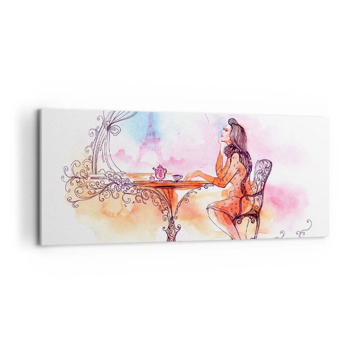 Canvas picture - Parisian Chic - 100x40 cm