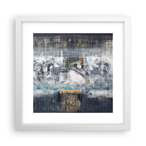 Poster in white frmae - Icy Path - 30x30 cm