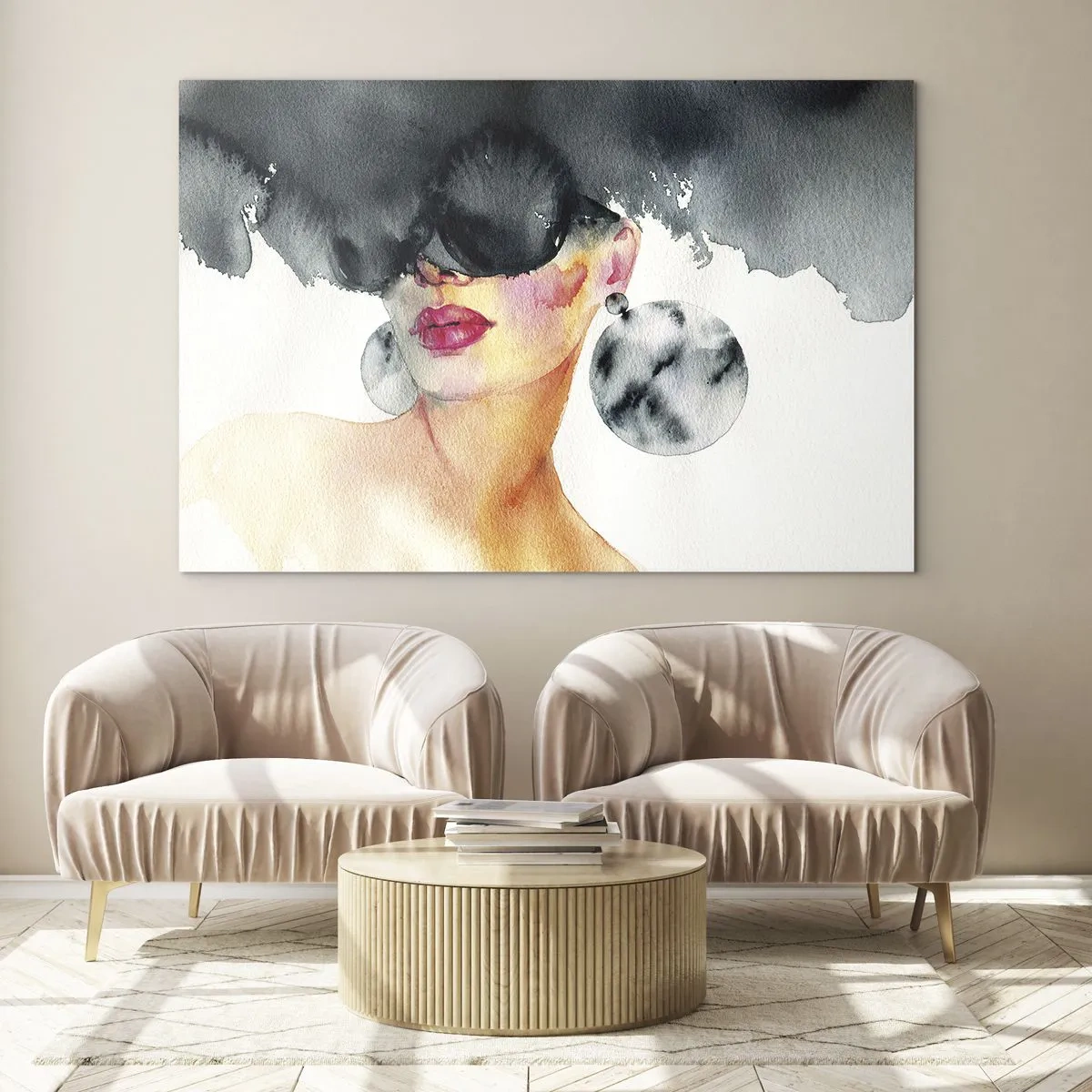 Glass picture - Secret of Elegance - 100x70 cm