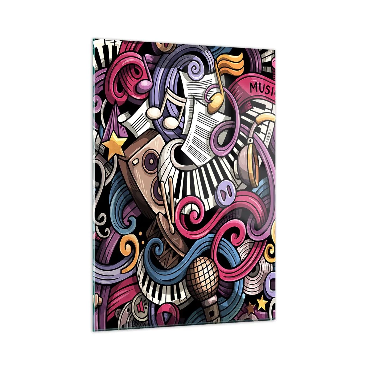 Glass picture - Complicated Melody - 50x70 cm