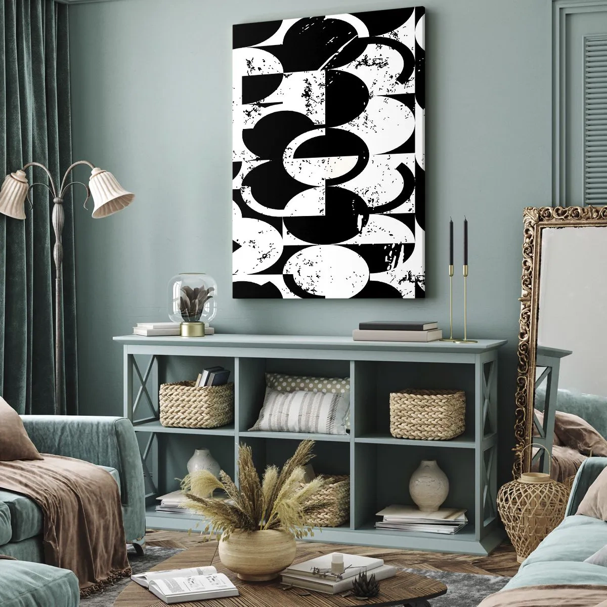 Canvas picture - White Is White and Black Is Black - 70x100 cm