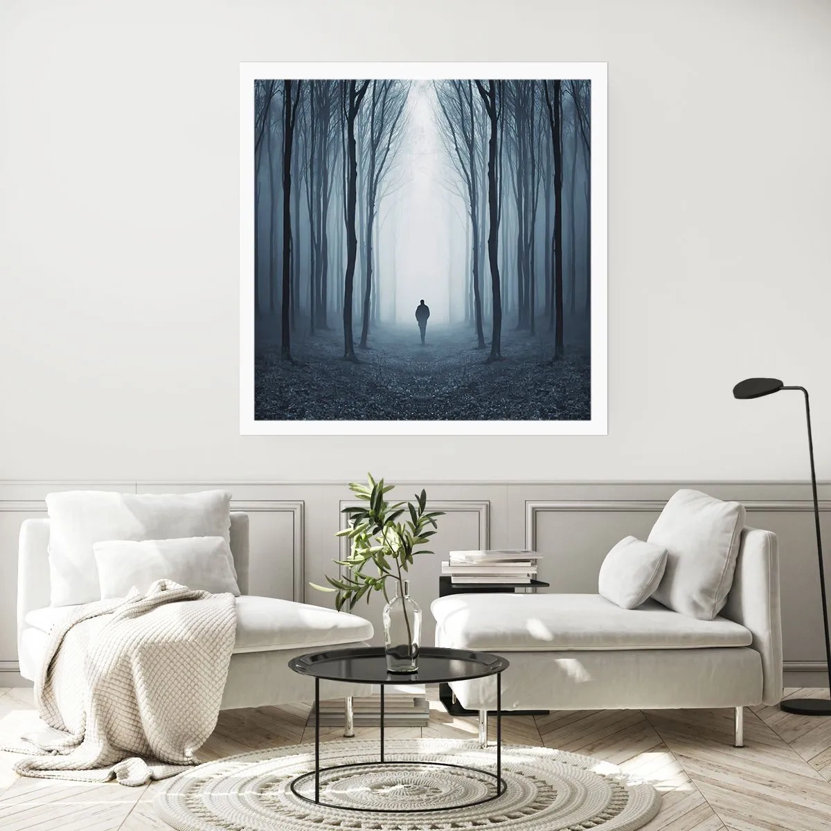 Poster - And Everything is Straight and Bright - 40x40 cm