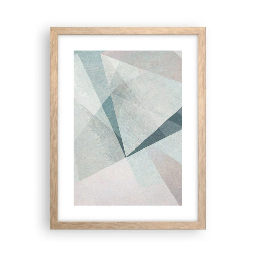 Poster in light oak frame - Calmly but Dynamically - 30x40 cm