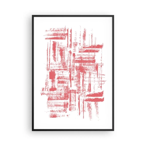 Poster in black frame - Red City - 70x100 cm