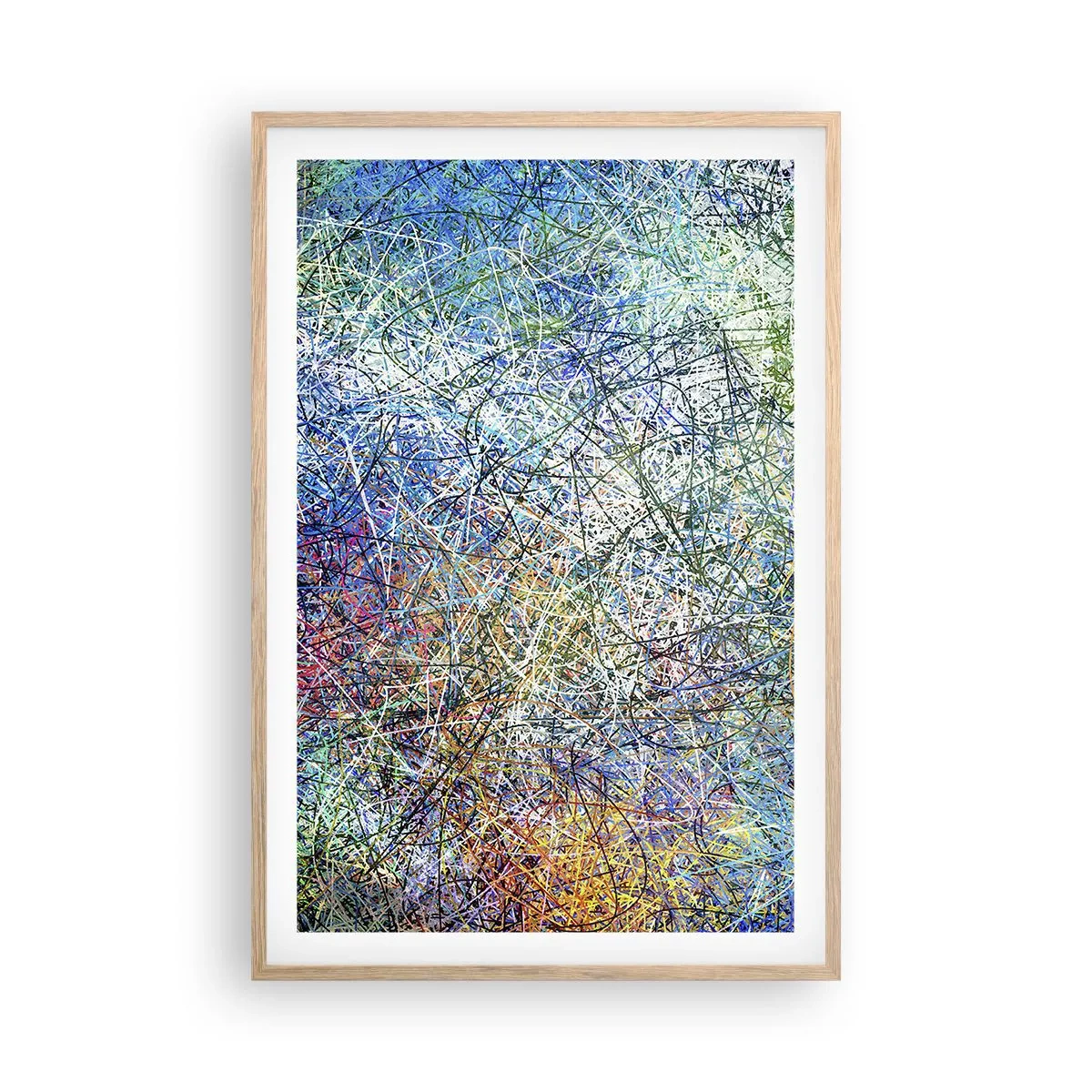 Poster in light oak frame - It's Not So Simple - 61x91 cm