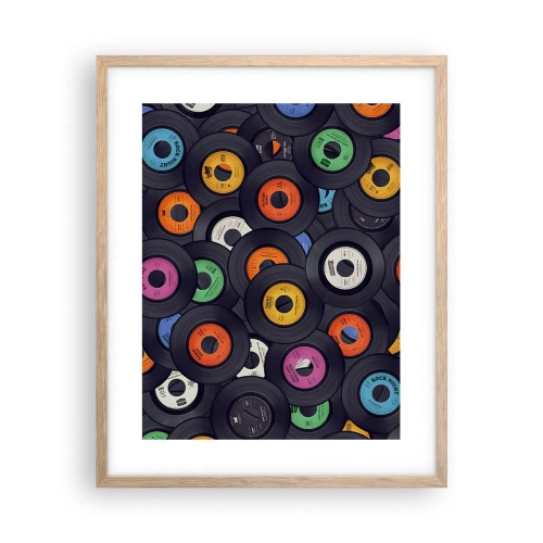 Poster in light oak frame - Colours of Classics - 40x50 cm