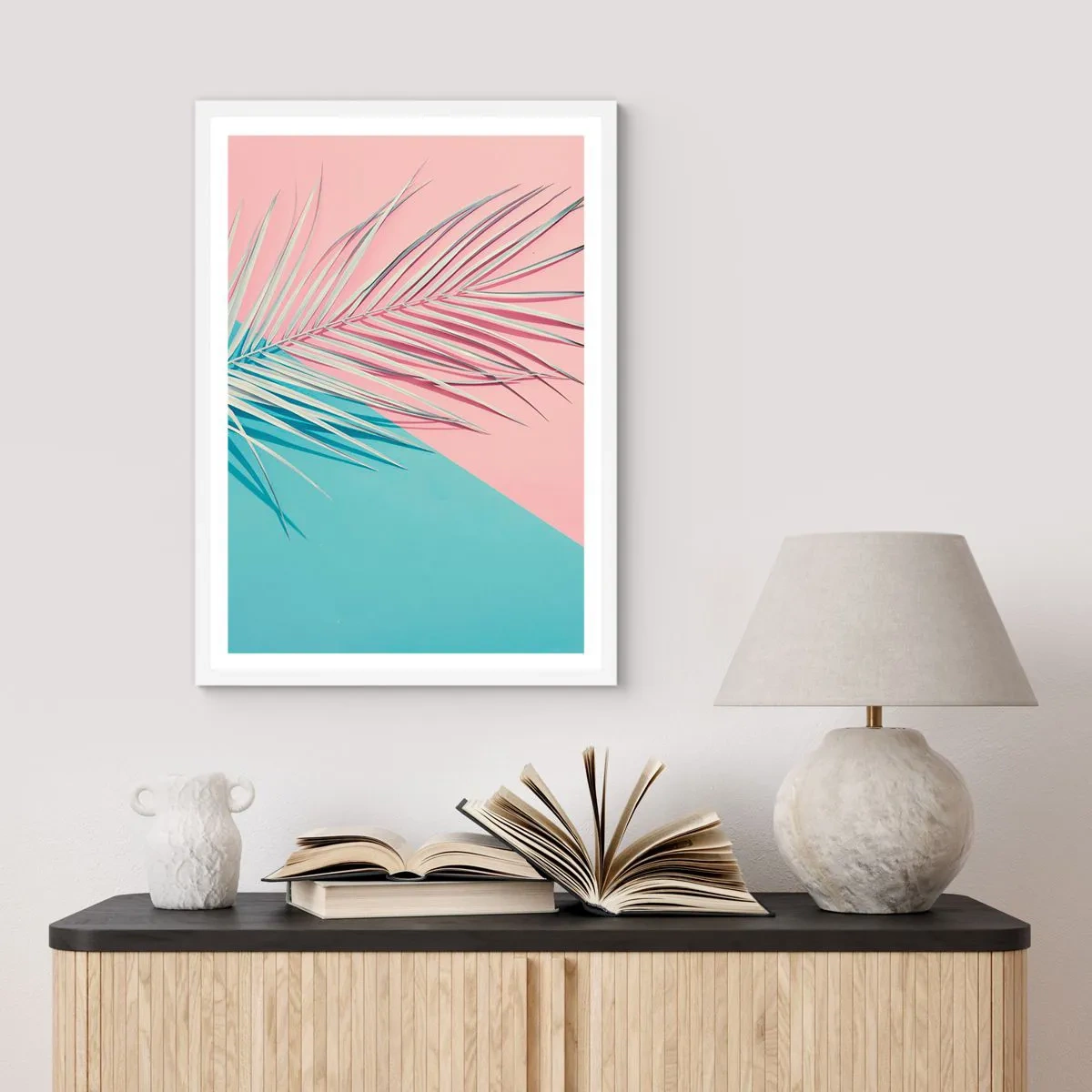 Poster in white frmae - Tropical impression - 40x50 cm