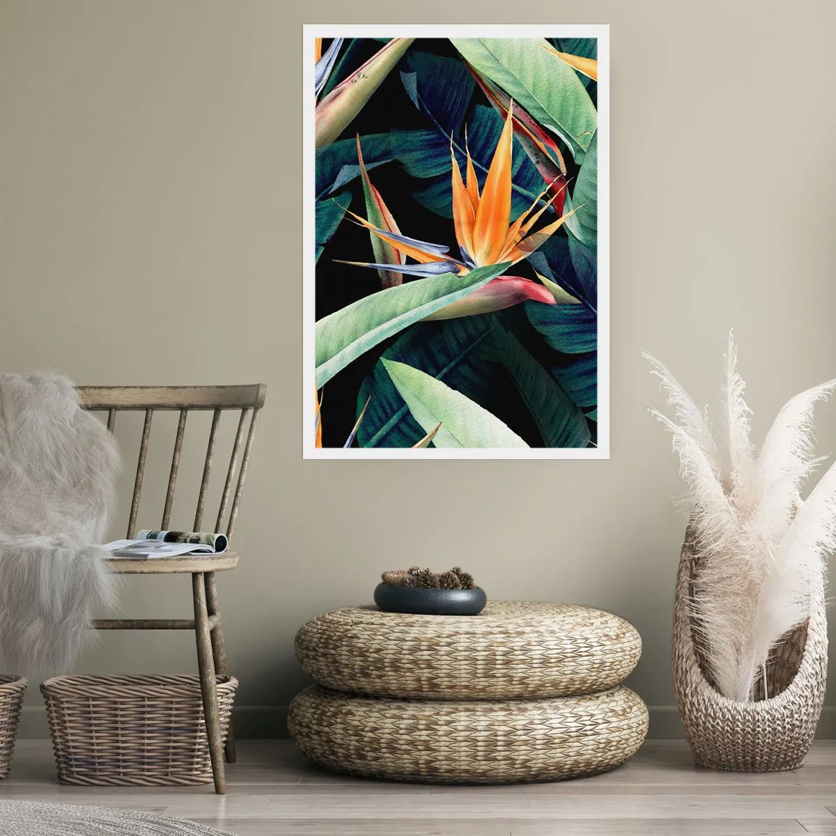 Poster - Flaming Flowers of the Tropics - 50x70 cm