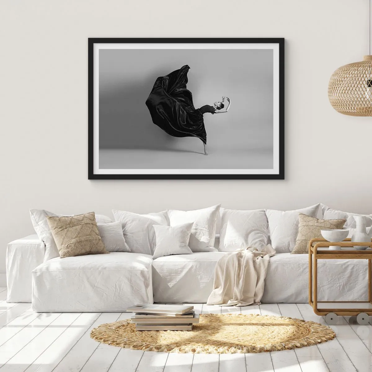 Poster in black frame - On the Wings of Music - 70x50 cm