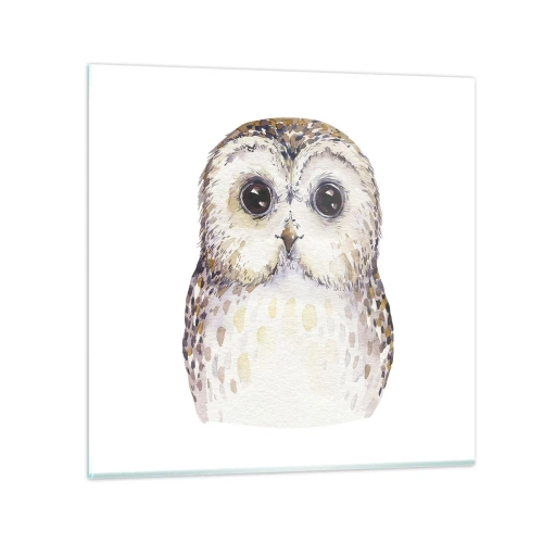 Glass picture - Look Me in the Eyes - 30x30 cm