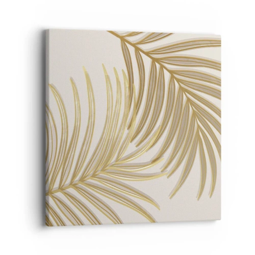 Canvas picture - Golden Palm! - 40x40 cm