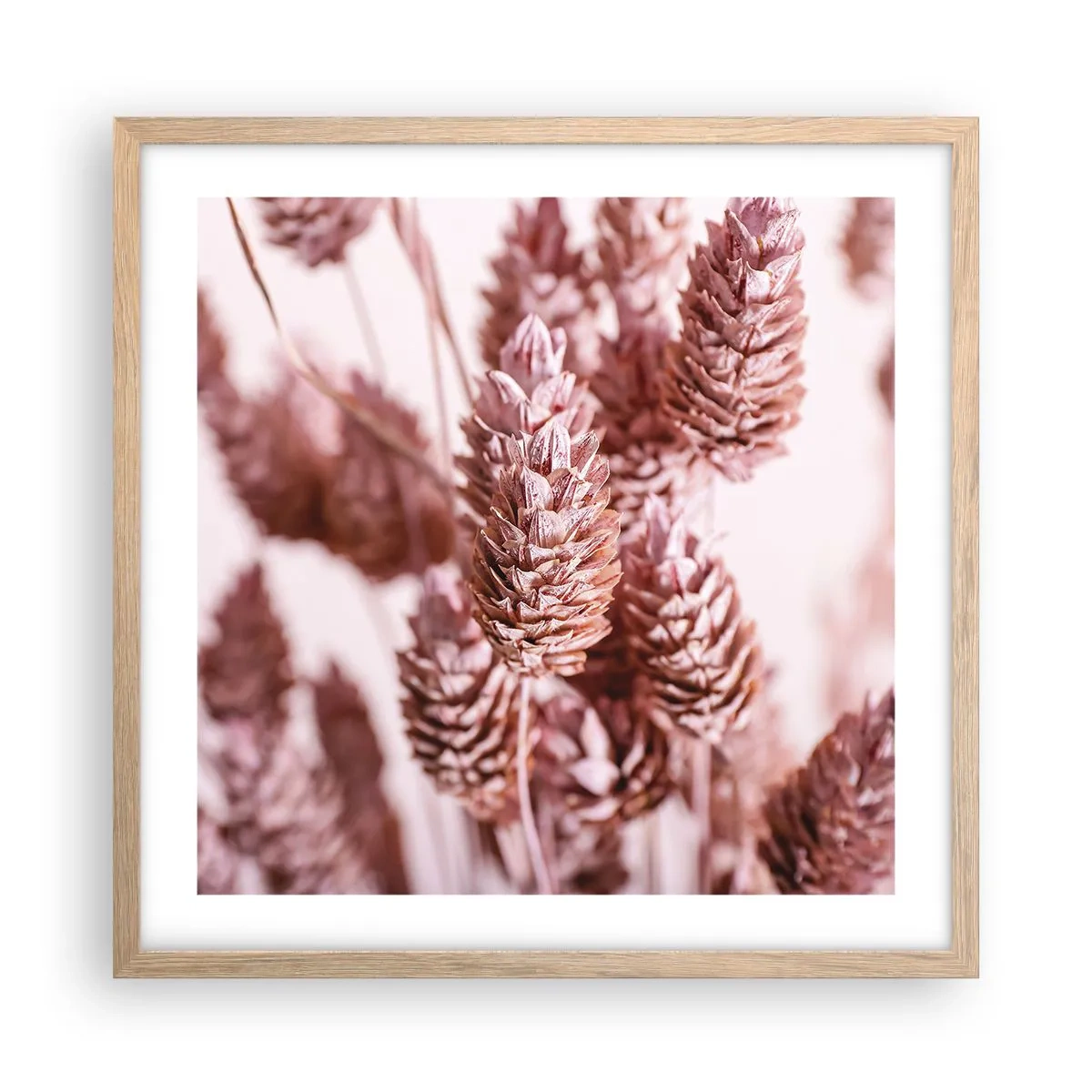 Poster in light oak frame - Seemingly Inconspicuos - 50x50 cm