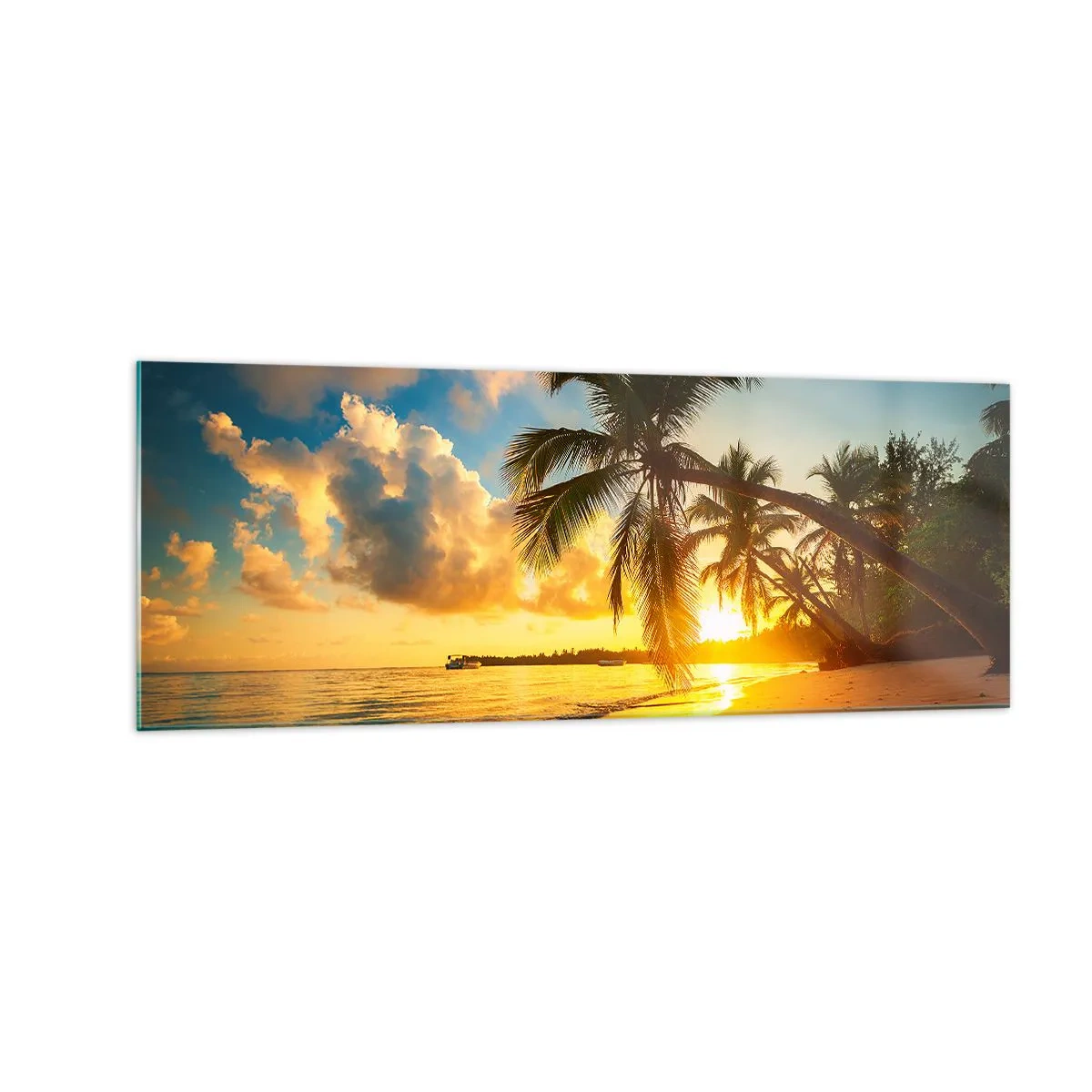 Glass picture - Caribbean Dream - 140x50 cm